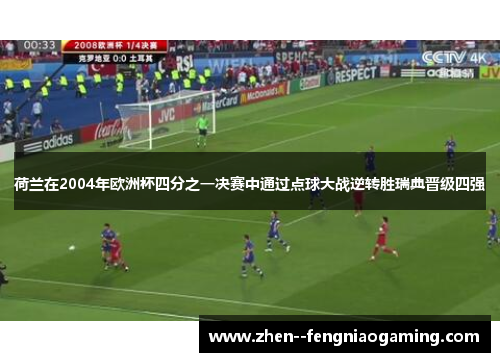 荷兰在2004年欧洲杯四分之一决赛中通过点球大战逆转胜瑞典晋级四强